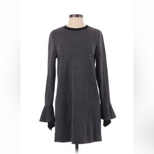 Stelen long sleeved grey knit sweater dress, small